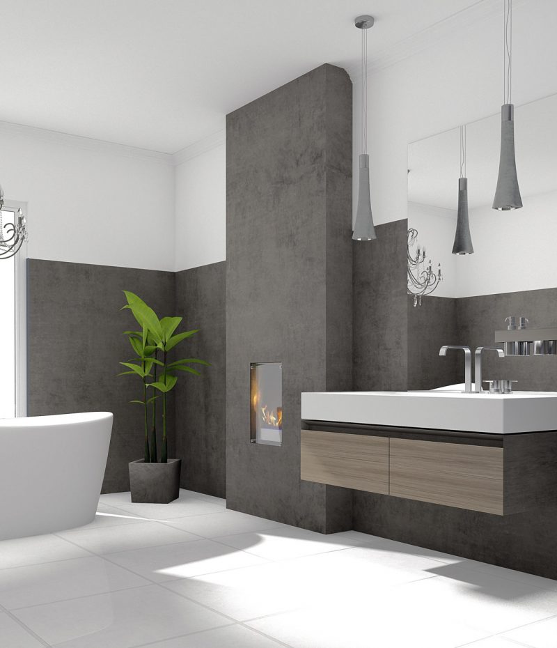 Modernes und luxoriöses Badezimmer